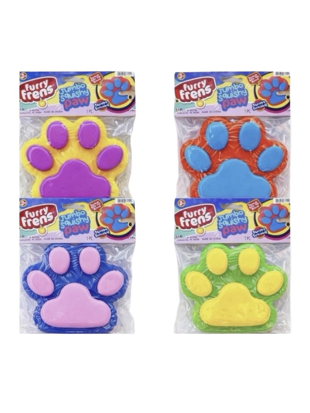 Furry Frenz Squishy Paw Fidget Toy